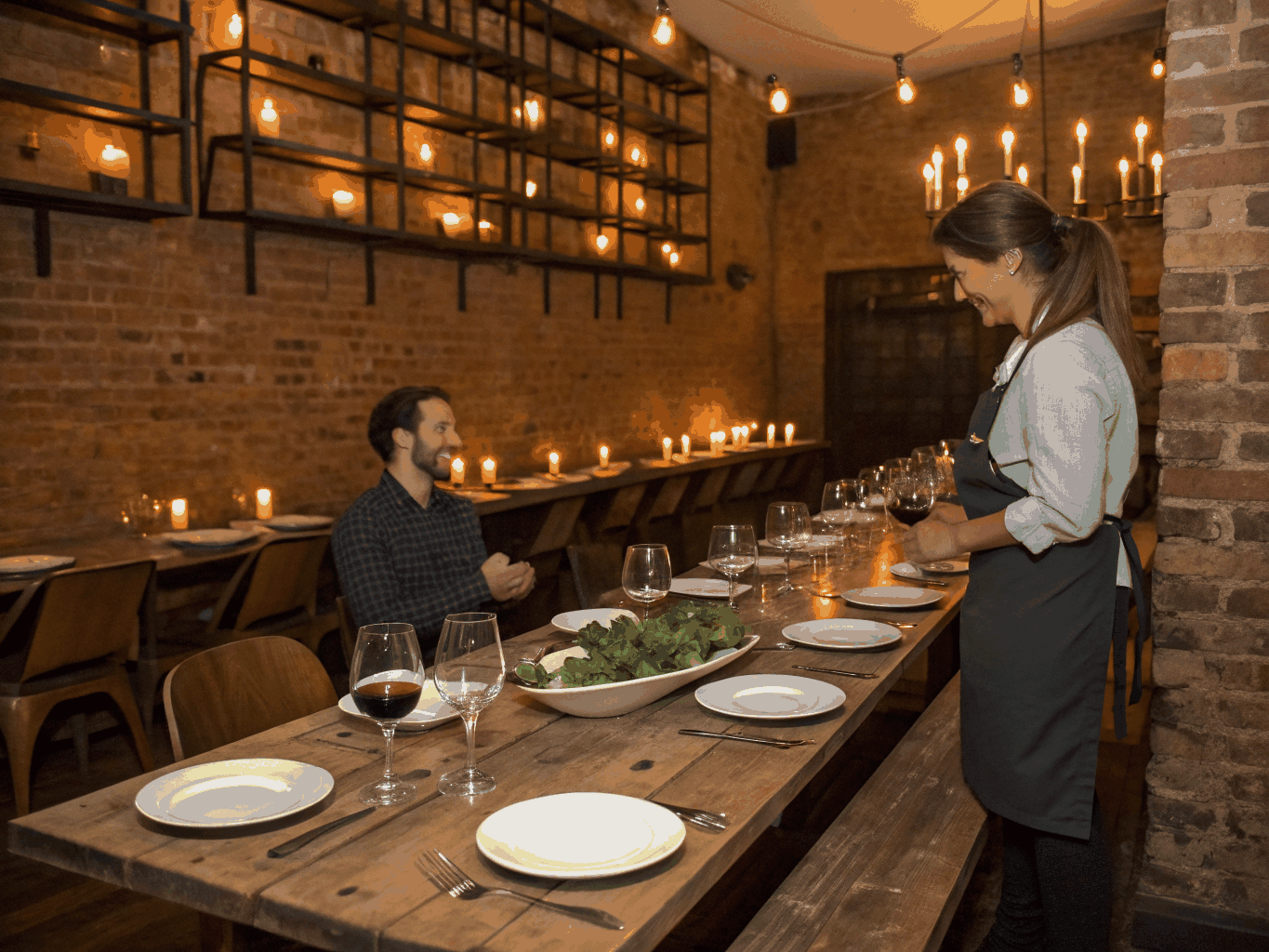 Gemütliche Atmosphäre im Restaurant